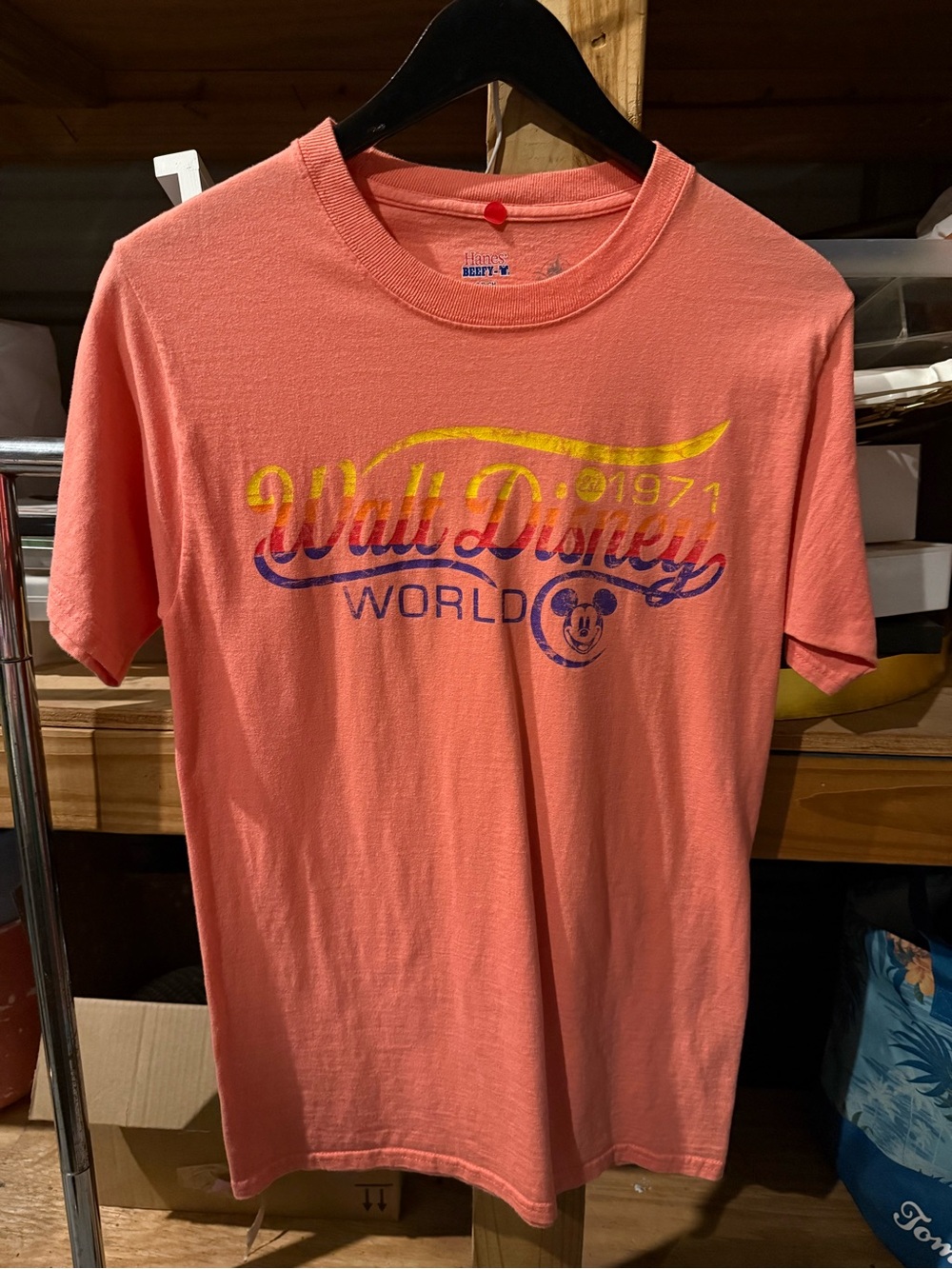 Disney Coral Short-Sleeve Walt Disney World Graphic Tee